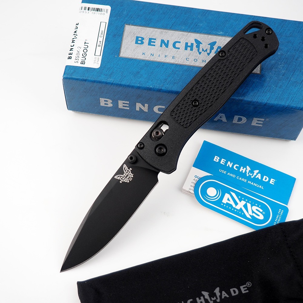 Benchmade Bugout 535BK-2 CF-Elite Black Handle S30V Stainless Steel Pocket Knife