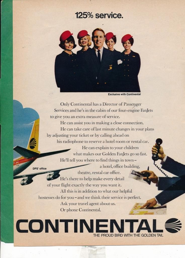 Magazine Ad - 1968 - Continental Airlines