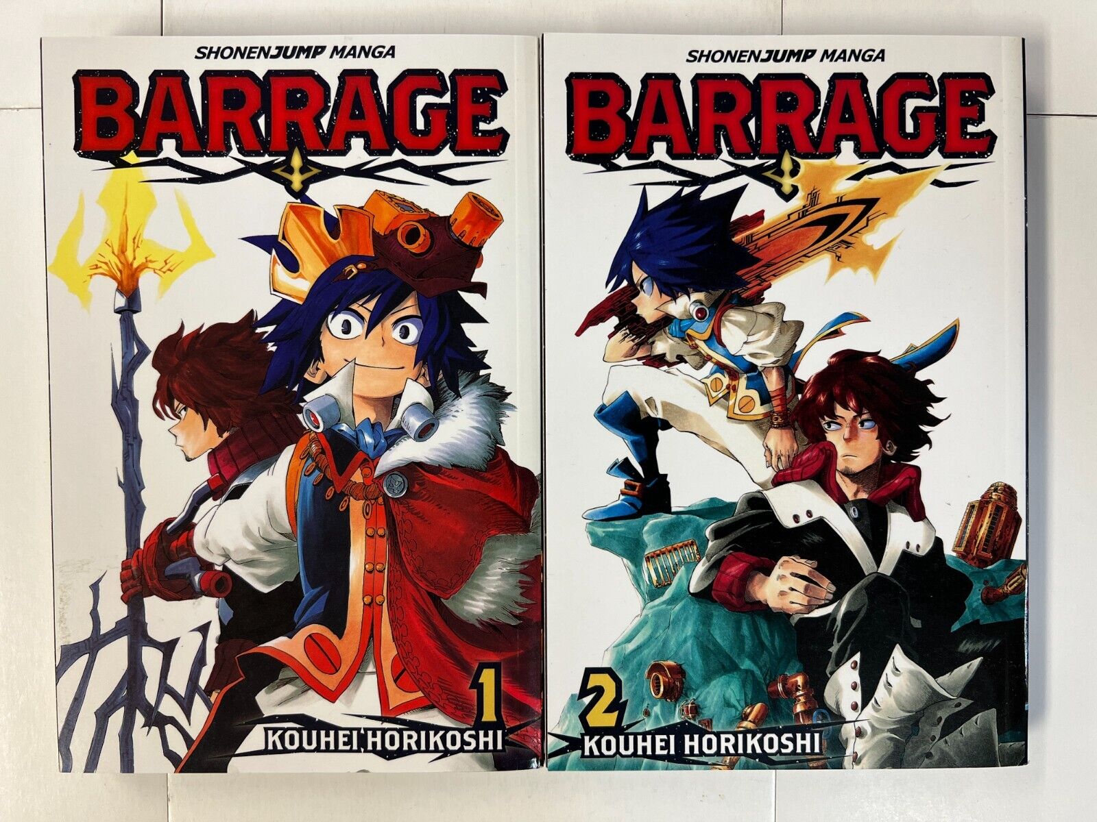 BARRAGE By Kouhei Horikoshi ~ Volume 1 & 2 ~ Viz Media ~ USED ~ EXCELLENT