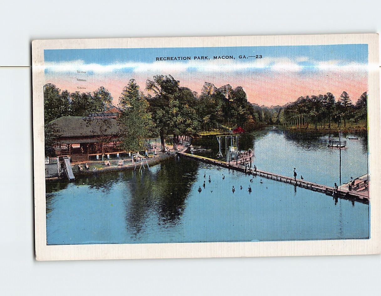 Postcard Recreation Park Macon Georgia USA