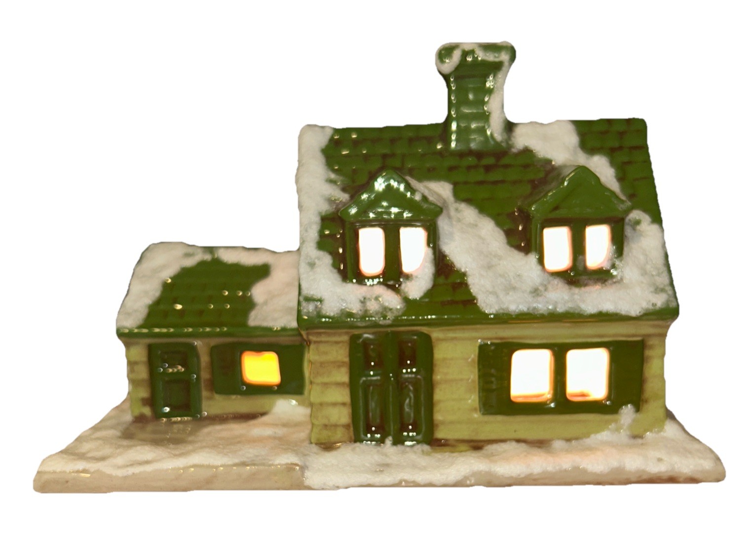 Vintage Byron Molds 1979 Chritmas Village House Glossy Finish Ceramic