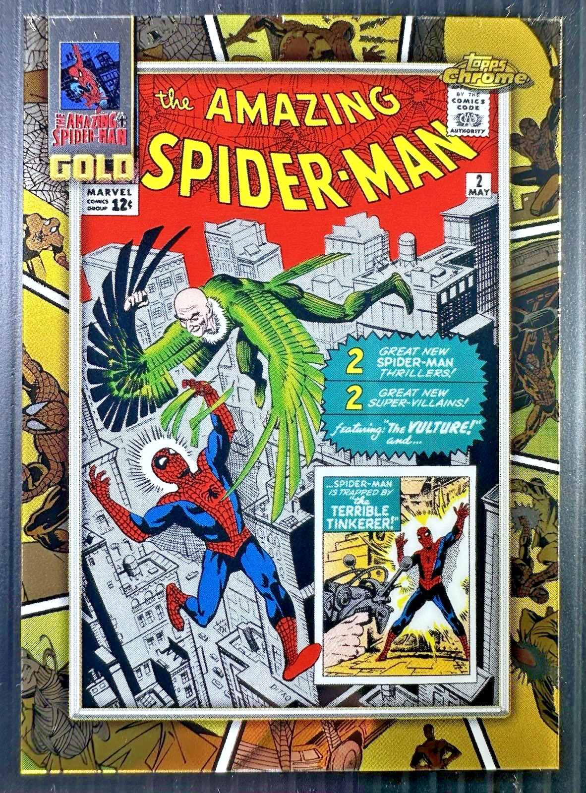 2024 Topps Chrome Marvel The Amazing Spider-Man #2 Spider-Man GOLD #SG-5