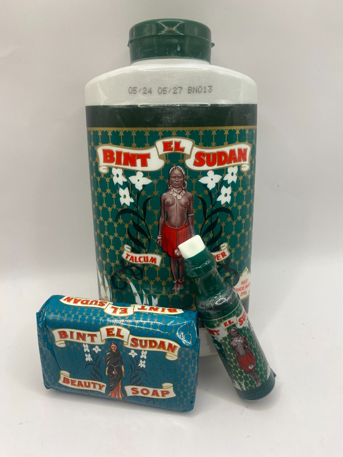 BINT EL SUDAN 3 PCS SET (1Perfume 12ml+1Soap 80g+Powder 250g)