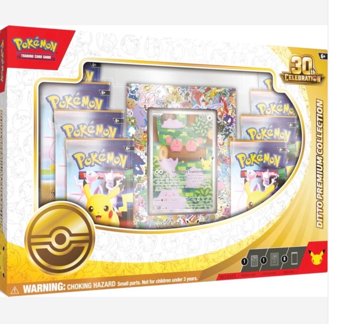 Pokémon TCG 30th Anniversary Ditto Premium Collection Box Sealed PRE ORDER