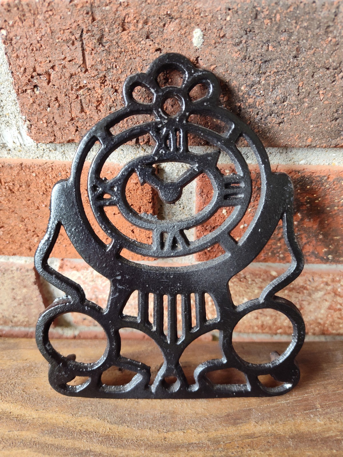 Antique Cast Iron Stand/TRIVET Art Deco