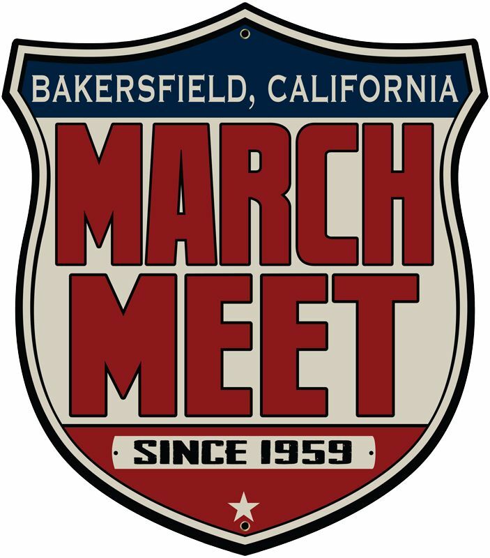 BAKERSFIELD CA MARCH MEET SHIELD SHAPED 16