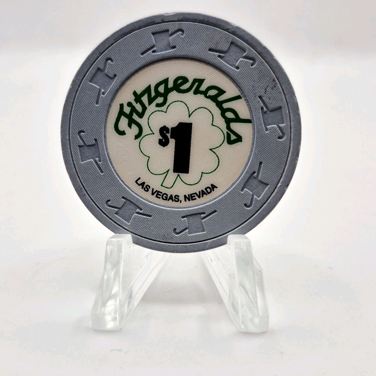 Fitzgeralds Hotel Casino Las Vegas Nevada 1990\'s $1 Casino Chip N1585