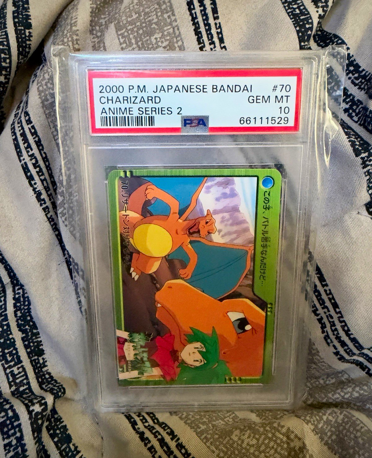 Bandai 2000 Pokémon Anime Series 2 Charizard #70 PSA 10 POP 34