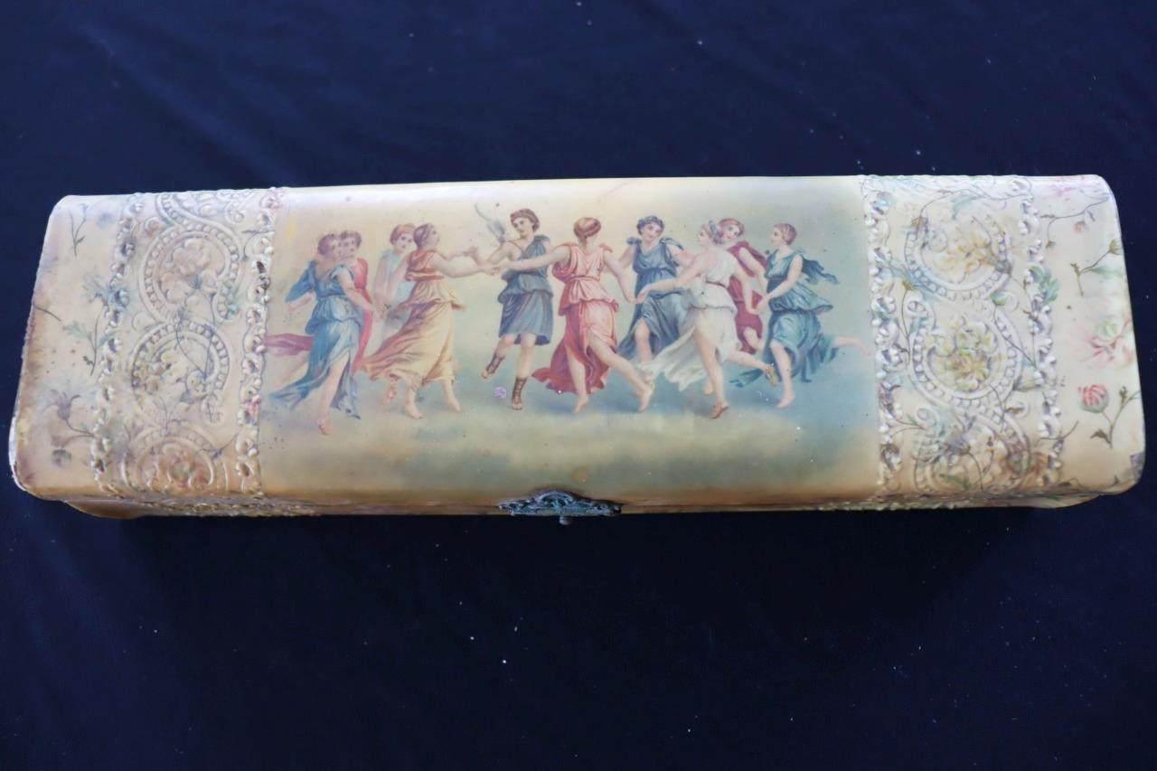 Vintage 1920\'s-1930\'s Florence Italian Hand Made Wooden Box 11\