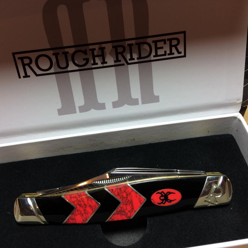 Rough Rider Black Widow Stockman 4 1/4\