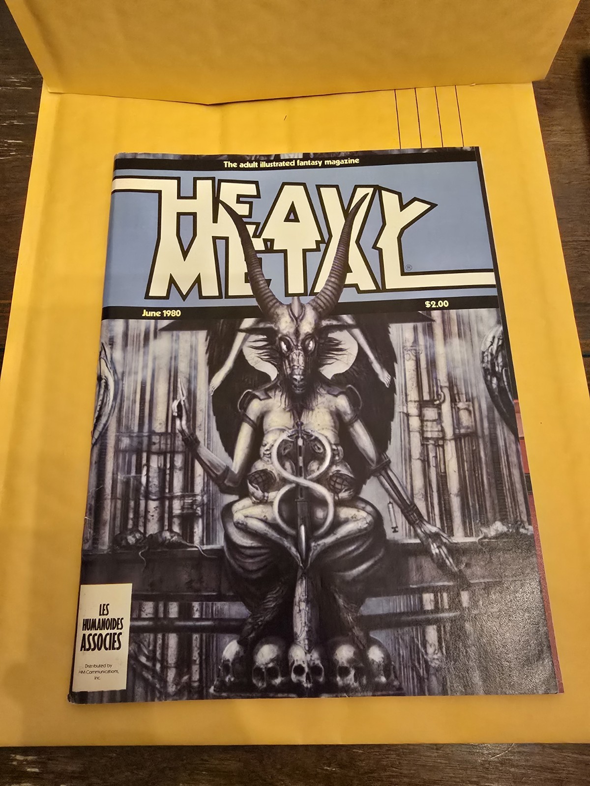​VTG Heavy Metal Magazine June 1980 H.R. Giger Cover Art Les Humanoides Associes