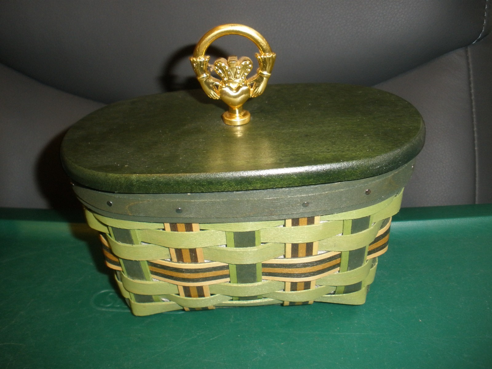 Longaberger 2013 St Patrick's Day Irish Traditions Basket Combo with Lid