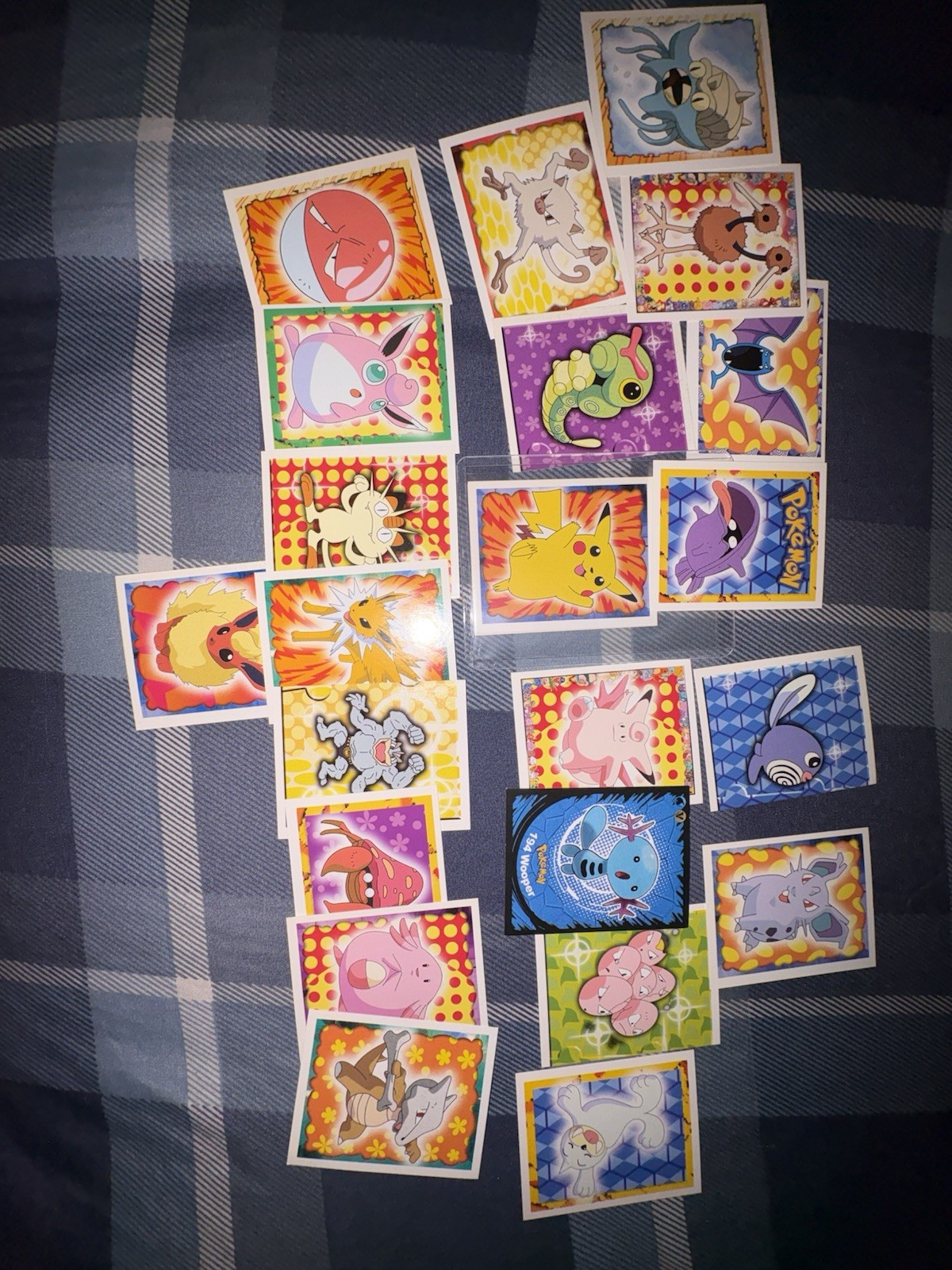 Merlin Sticker Lot of 16 1999 Pokemon Merlin Stickers