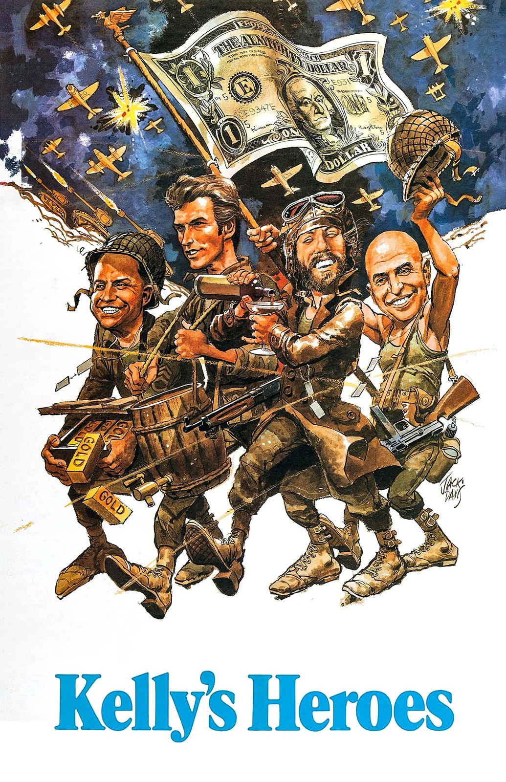 Kelly\'s Heroes (1970) Movie Poster Print Wall Art Home Decor Vintage Film
