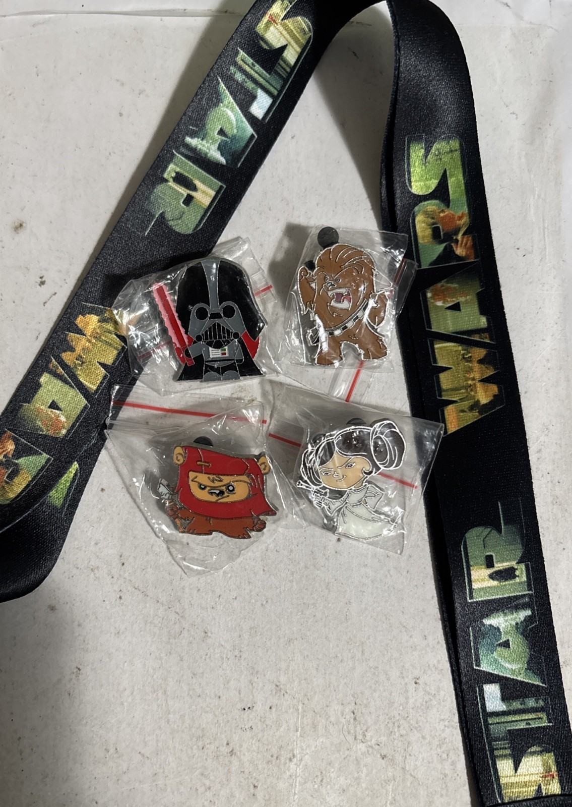 Disney STAR WARS Pins with Star Wars Lanyard