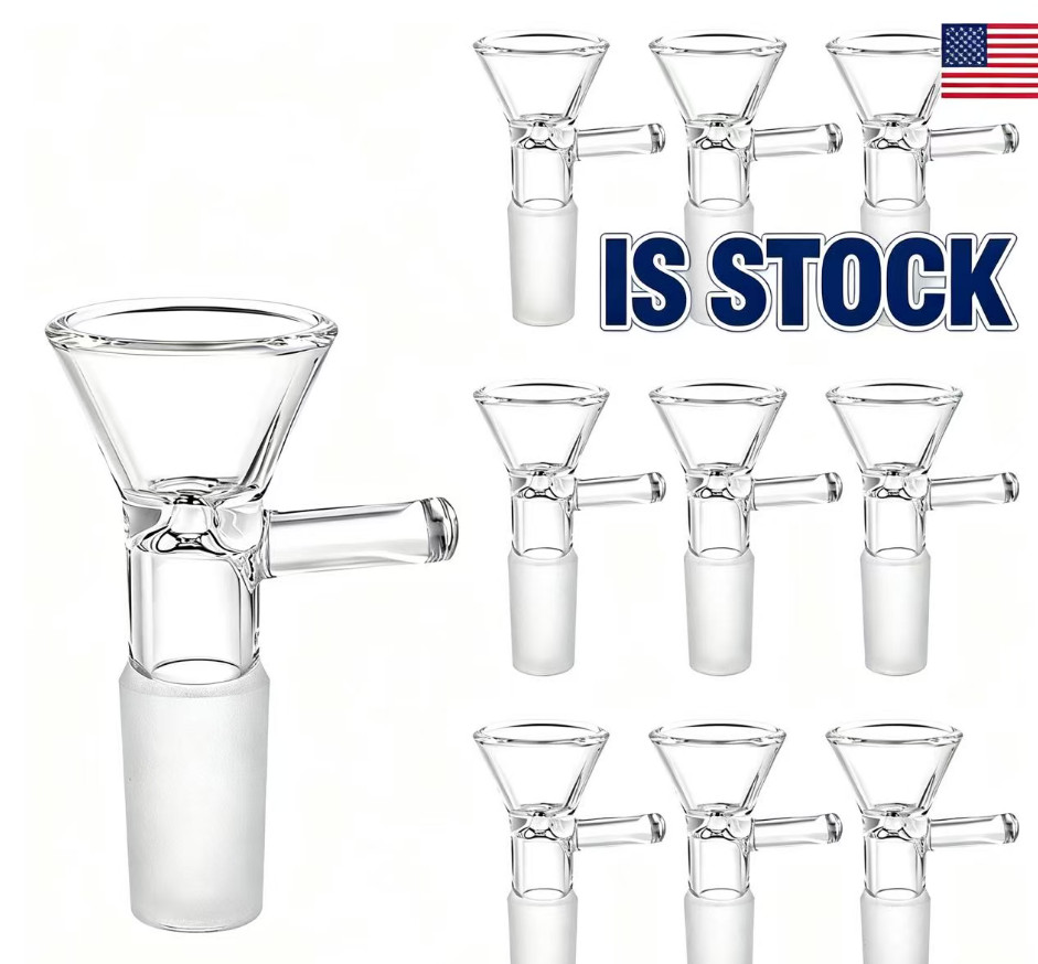 10 Pack - 14mm Male Glass Bowl for Water Pipe and Bong Replacement Heads,USA 🎁
