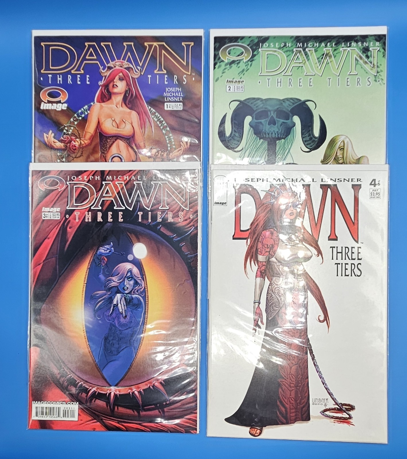 Image Comics Dawn Three Tiers #1-4 2003 Bagged Boarded Joseph Michael Linsner