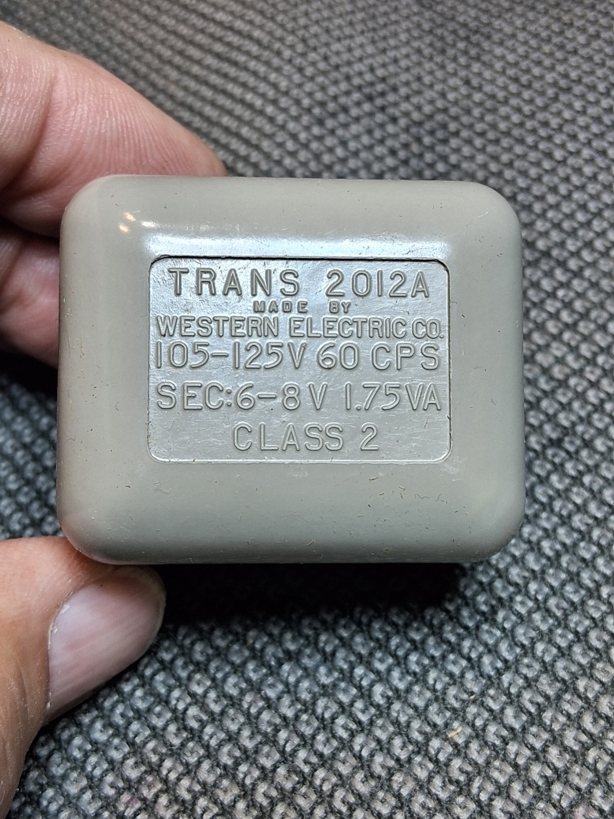Original (NOS) 2012A Western Electric Princess Phone LIGHT TRANSFORMER - Tested