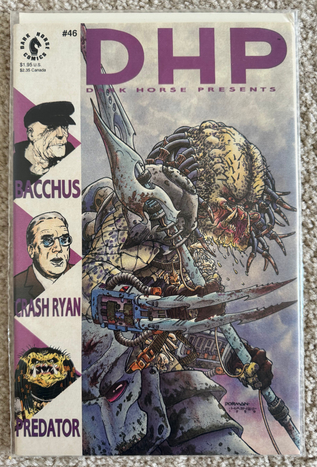 Dark Horse Presents #46 Predator Bacchus Crash Ryan DHP November 1990 Vtg 90s