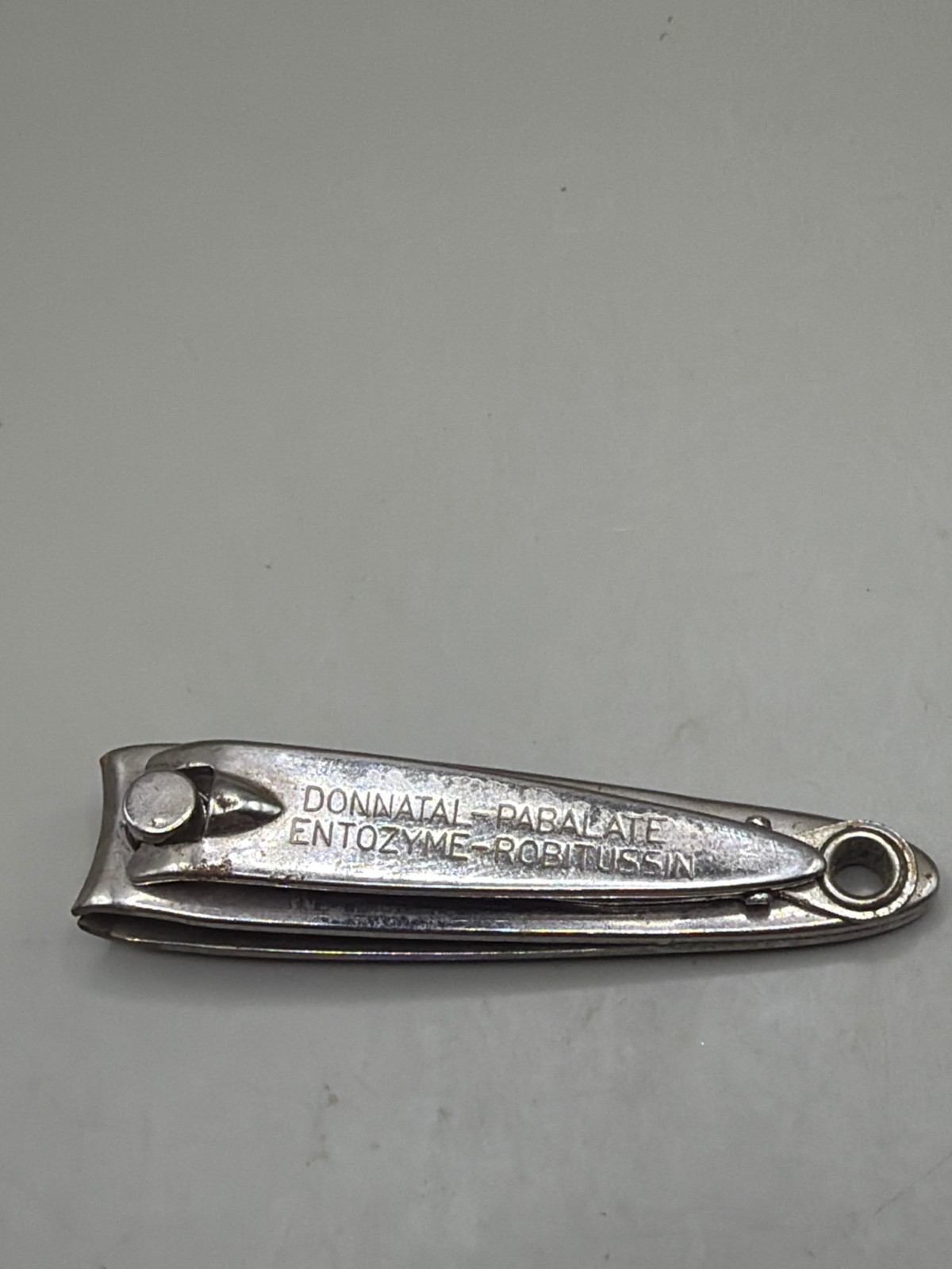 Vintage A.H. Robins Nail Clipper Robitussin Donnatal Pharmaceutical Advertising