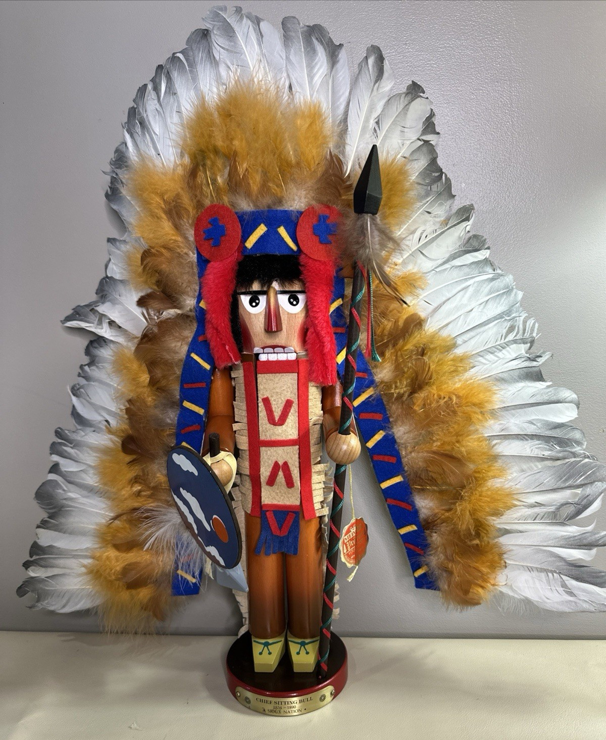 VTG STEINBACH CHIEF SITTING BULL NUTCRACKER~LIMITED ADDITION #00774/8500~GERMANY VTG STEINBACH CHIEF SITTING BULL NUTCRACKER~LIMITED ADDITION #00774/8500~GERMANY