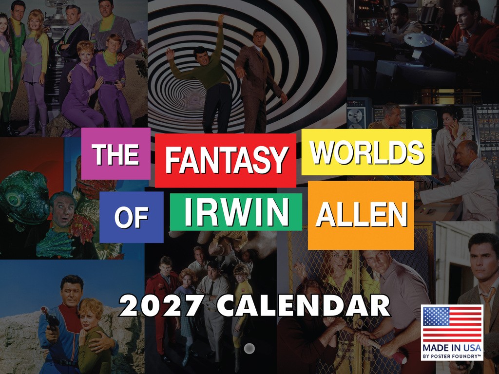 The Fantasy Worlds of Irwin Allen Calendar 2027 American Made In The USA The Fantasy Worlds of Irwin Allen Calendar 2027 American Made In The USA