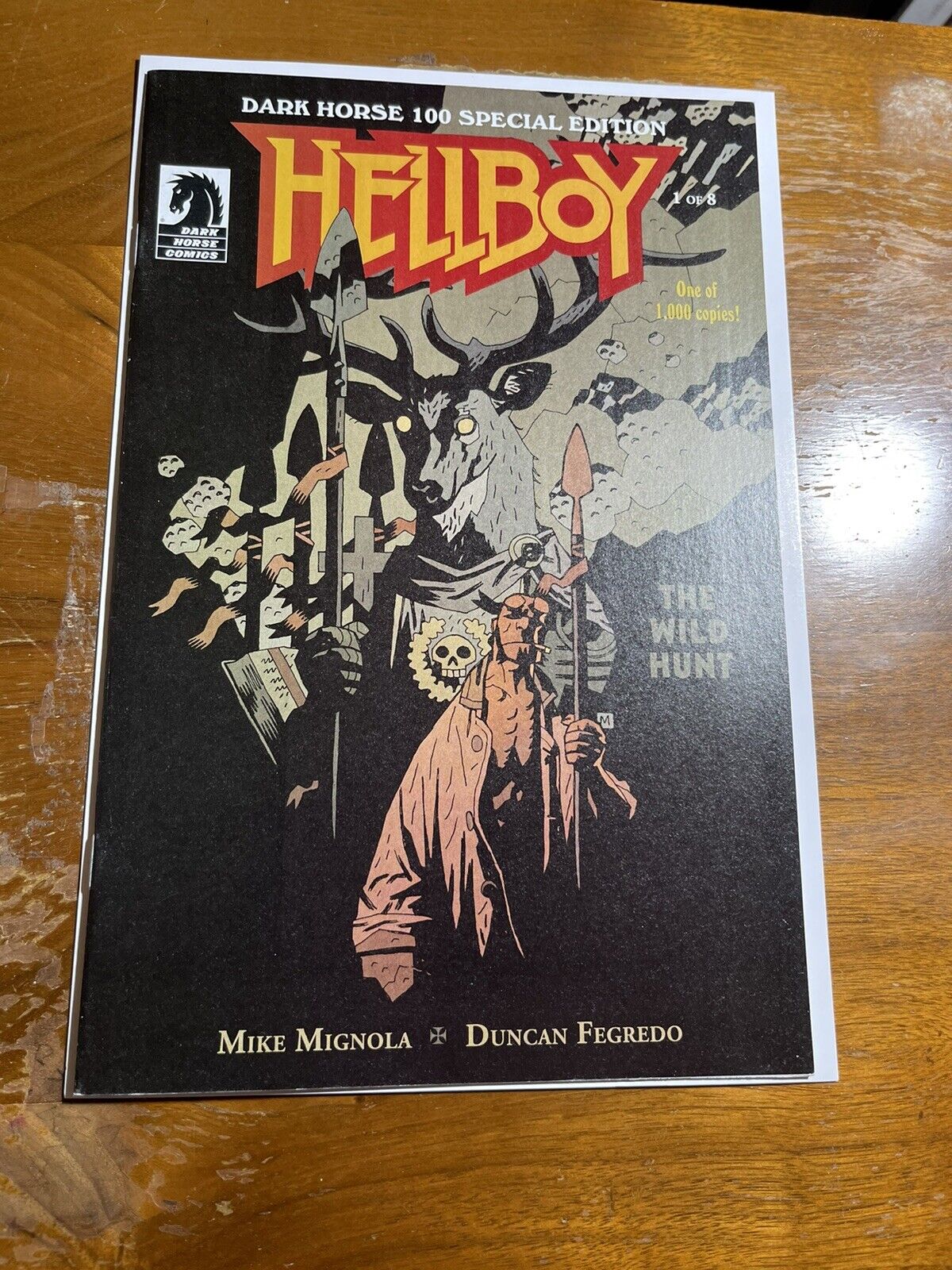 Hellboy The Wild Hunt #1 NM Dark Horse Variant Comic Book Only 1,000 Copies