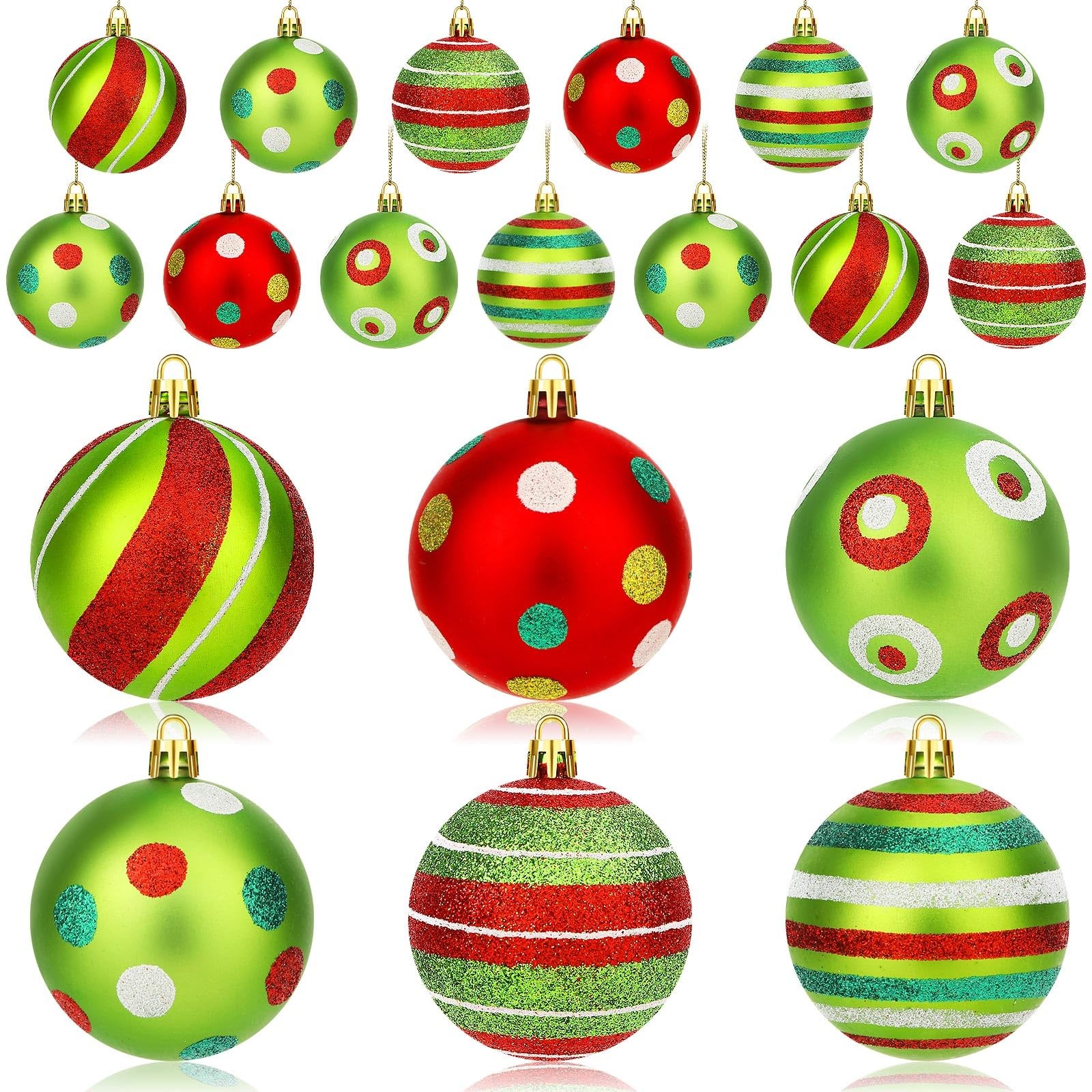 24PCS Christmas Ball Ornament, Hanging Ball Christmas Tree Pendants DIY Supplier