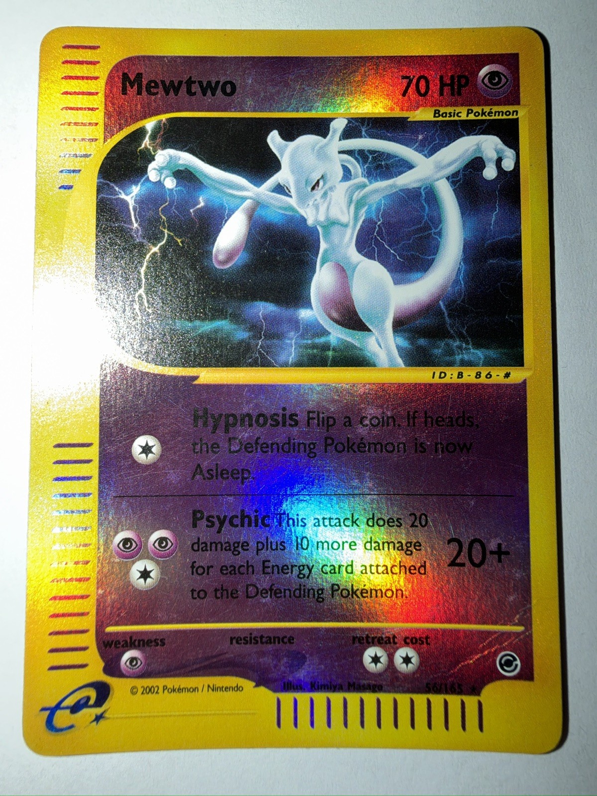POKEMON TCG Mewtwo Expedition Reverse Holo Rare 56/165 ENG 2002