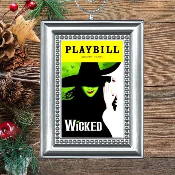 Wicked Broadway Musical Playbill Christmas Tree Ornament