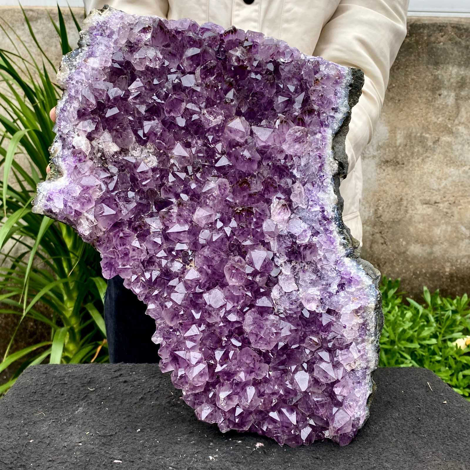 20.7LB Natural Amethyst cluster quartz crystal Raw mineral specimen Healing