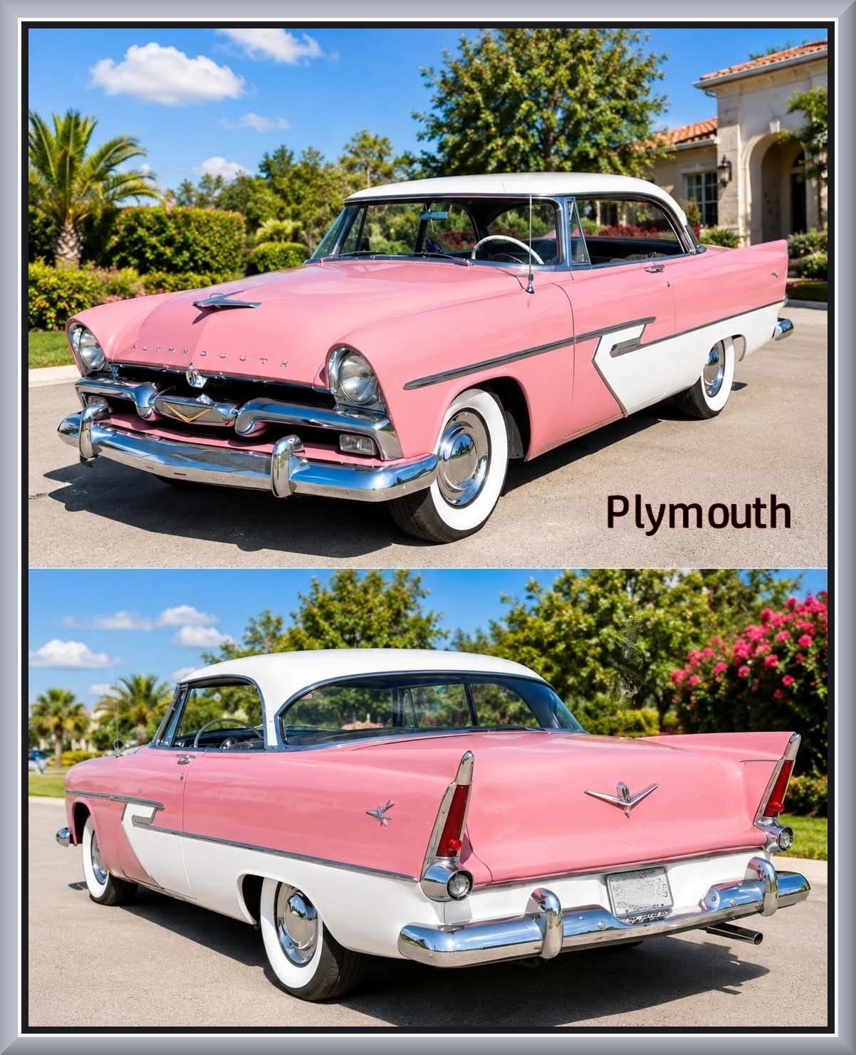 1956 Plymouth Belvedere coupe, Toolbox - Refrigerator Magnet, 42 MIL