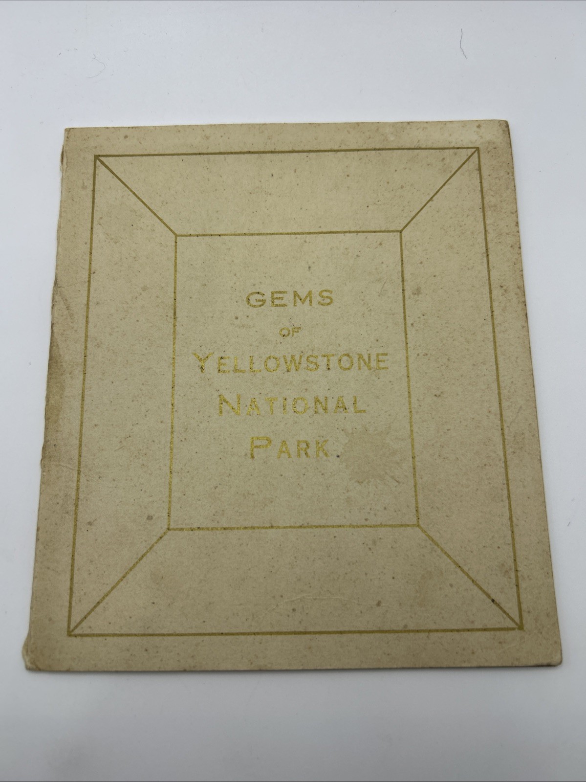 Early Haynes Souvenir Book of Yellowstone National Park Vintage Gems Brochure