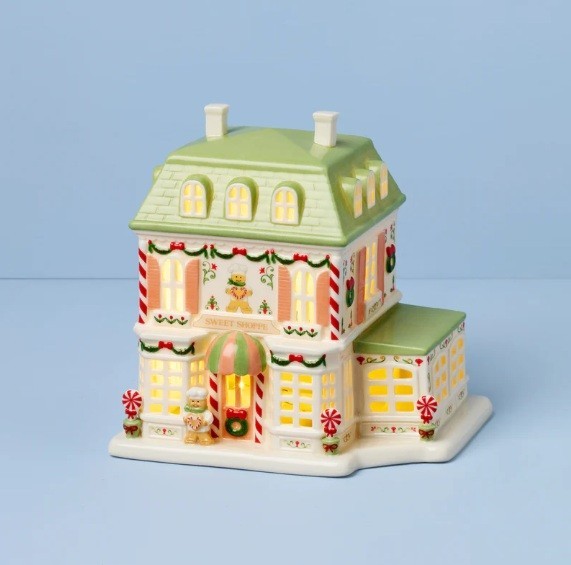 Lenox 2026 Spice Village Christmas Lit Sweet Shop Figurine NEW IN BOX