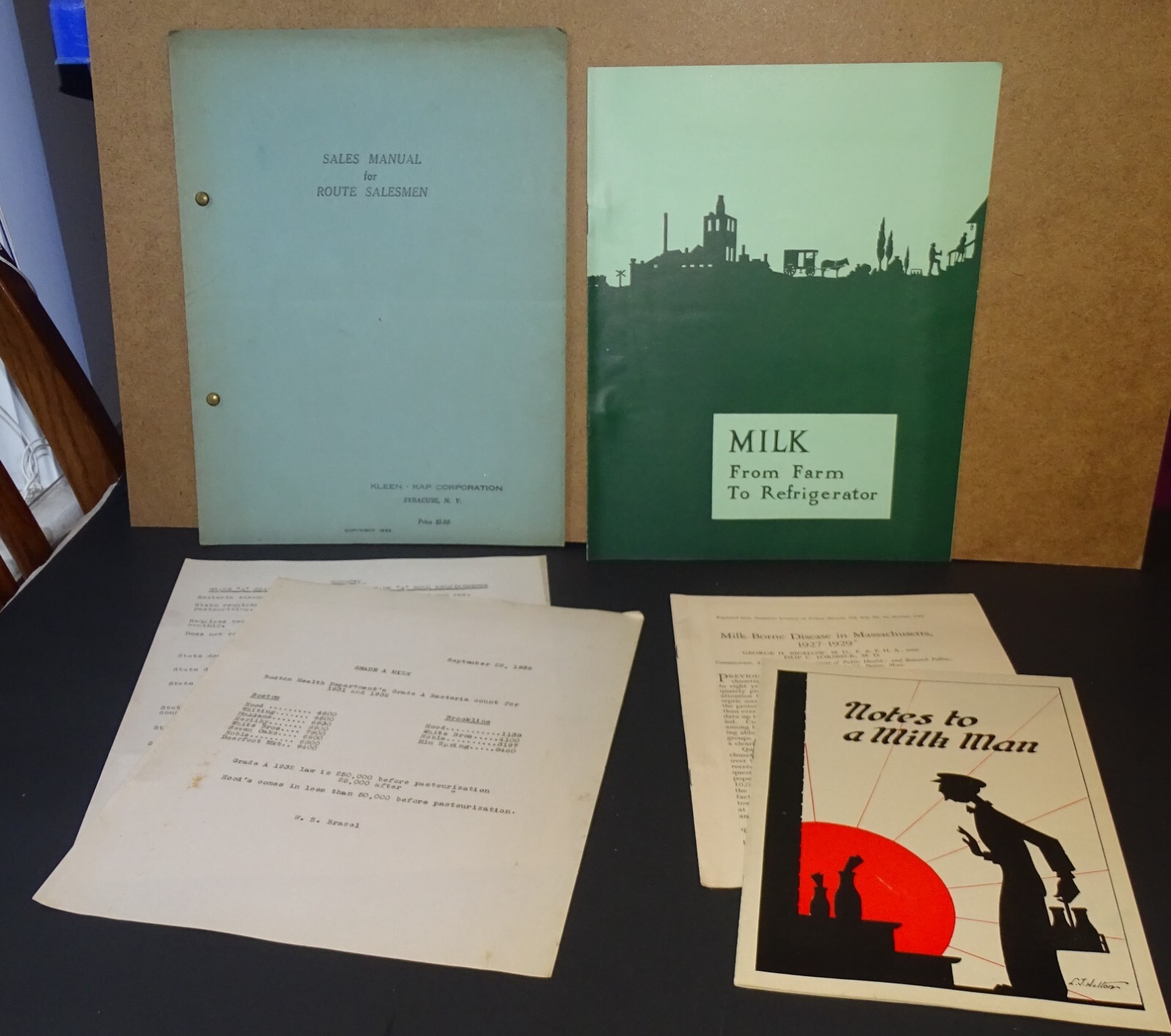 1920s/1930s Milk Man / Milk Delivery Ephemera
