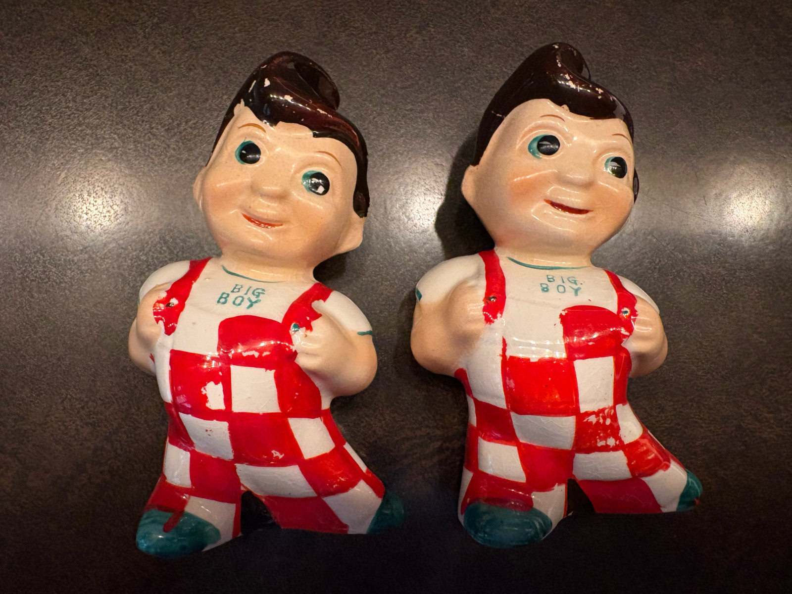 Vintage BOB's BIG BOY salt and pepper figures
