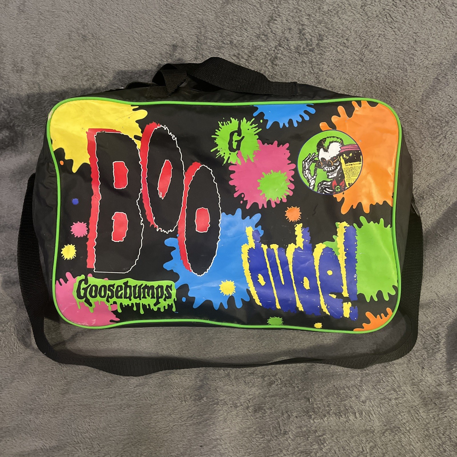 Vintage Goosebumps Bag Boo Dude Mummy On Skateboard 1996