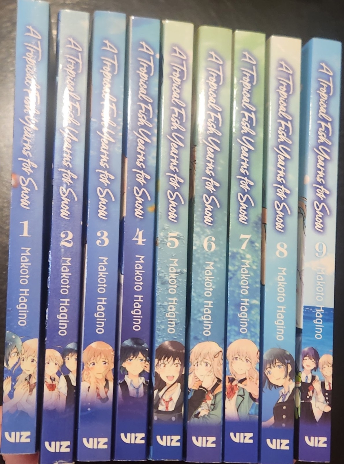 A Tropical Fish Yearns for Snow yuri manga english volumes 1-9 full box set
