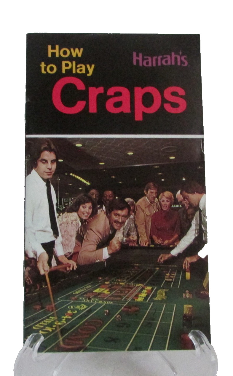 VINTAGE 70\'s Harrah\'s Las Vegas Casino How to Play CRAPS Booklet Pamphlet