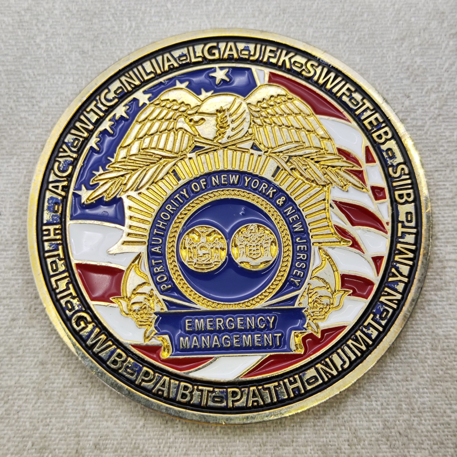 Port Authority of NY & NJ Emergency Management Challenge Coin