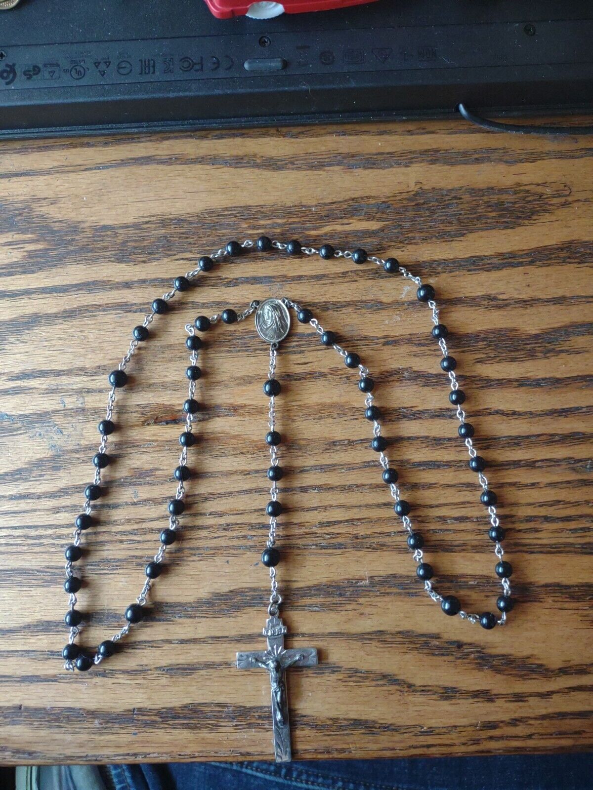 Antique Sterling Silver Rosary