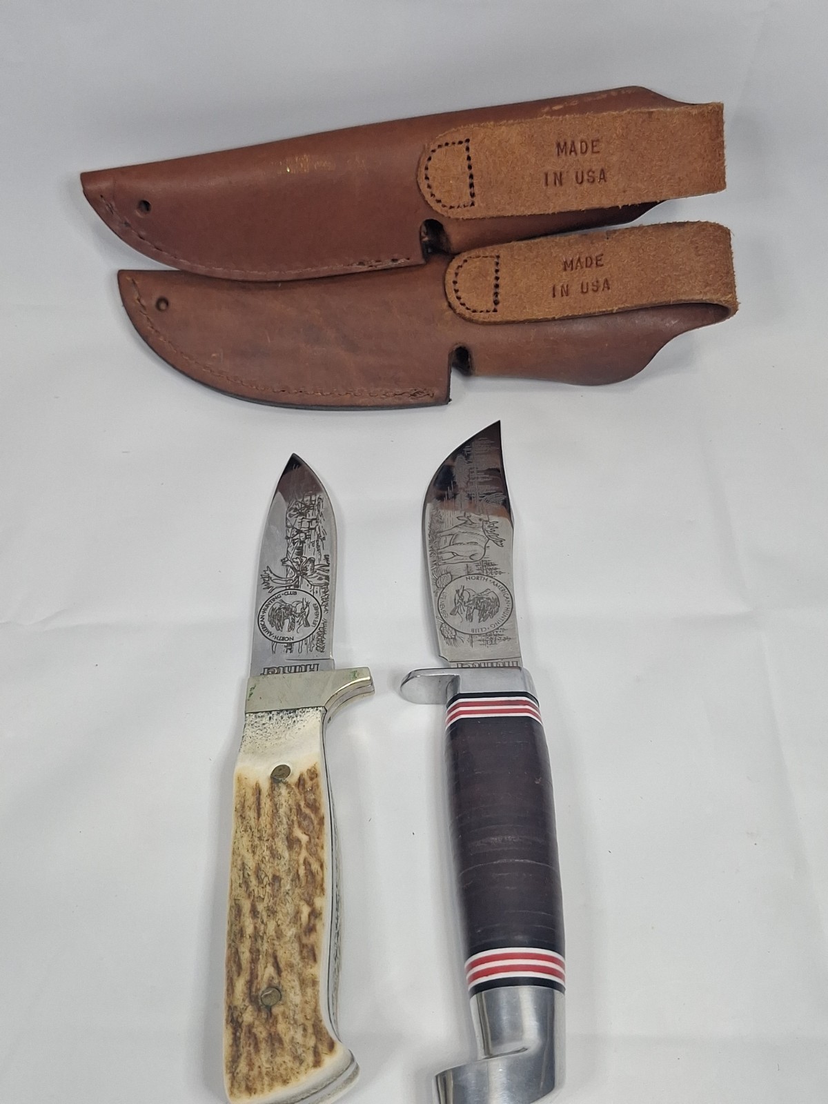 2 North American Hunting Club Life Member Fixed Blade North American Hunter