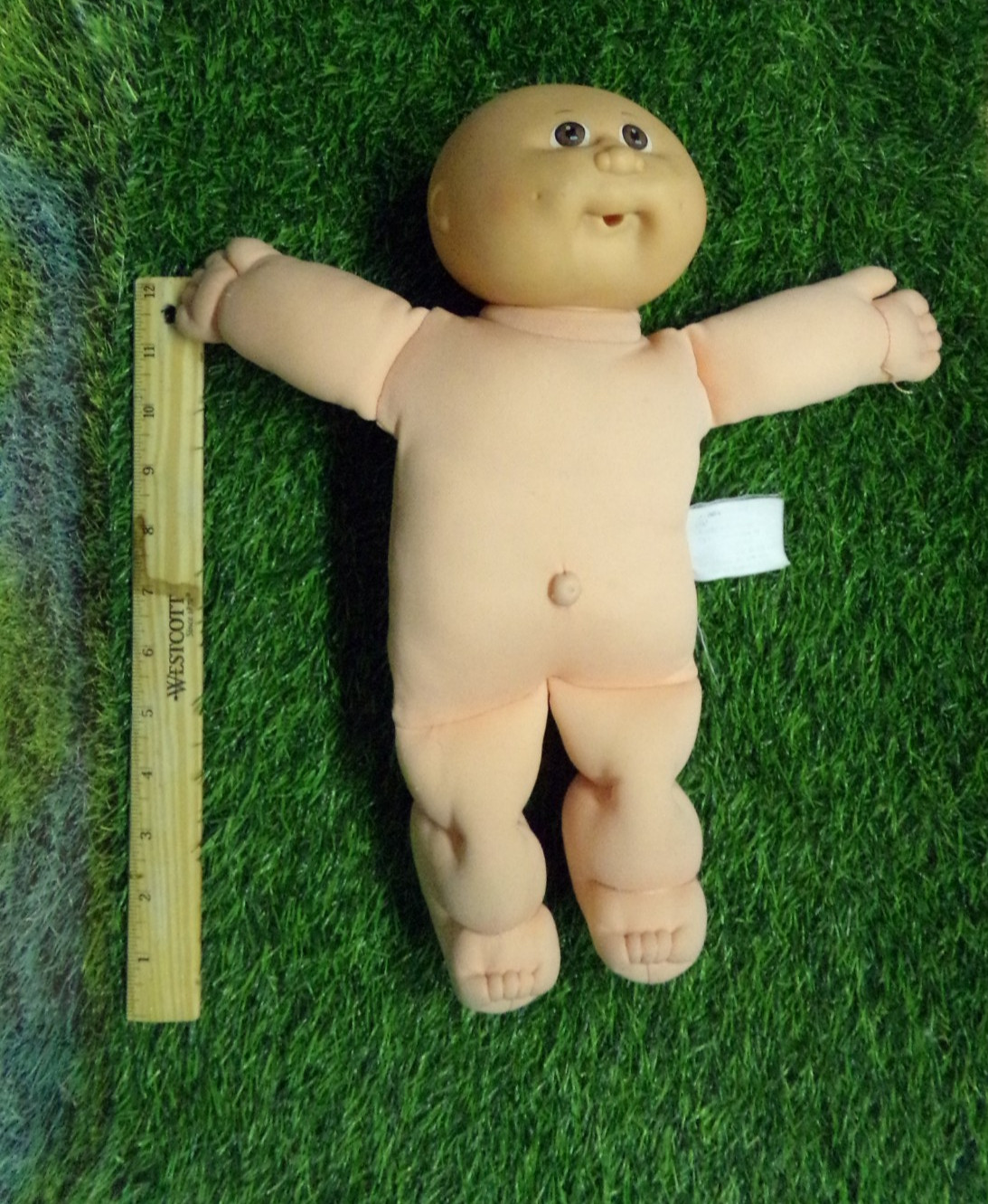 CABBAGE PATCH kid DOLL coleco head   bald  PACI FACE