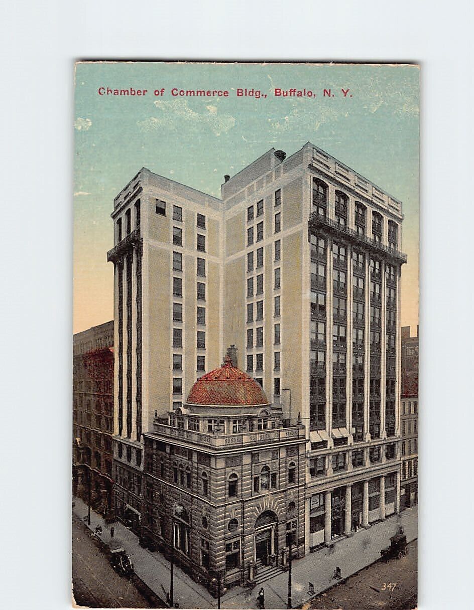 Postcard Chamber of Commerce Building Buffalo New York USA
