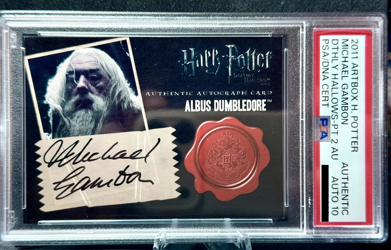 2011 Artbox Harry Potter Deathly HallowsPt2 Michael Gambon Dumbledore Auto