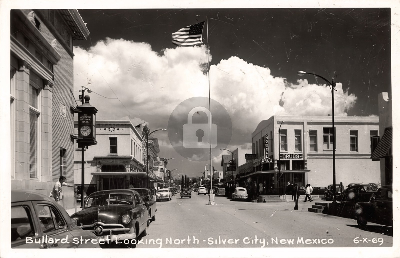Silver City NM New Mexico Bullard St Old Cars Cline c1940 RPPC Postcard COPY Silver City NM New Mexico Bullard St Old Cars Cline c1940 RPPC Postcard COPY