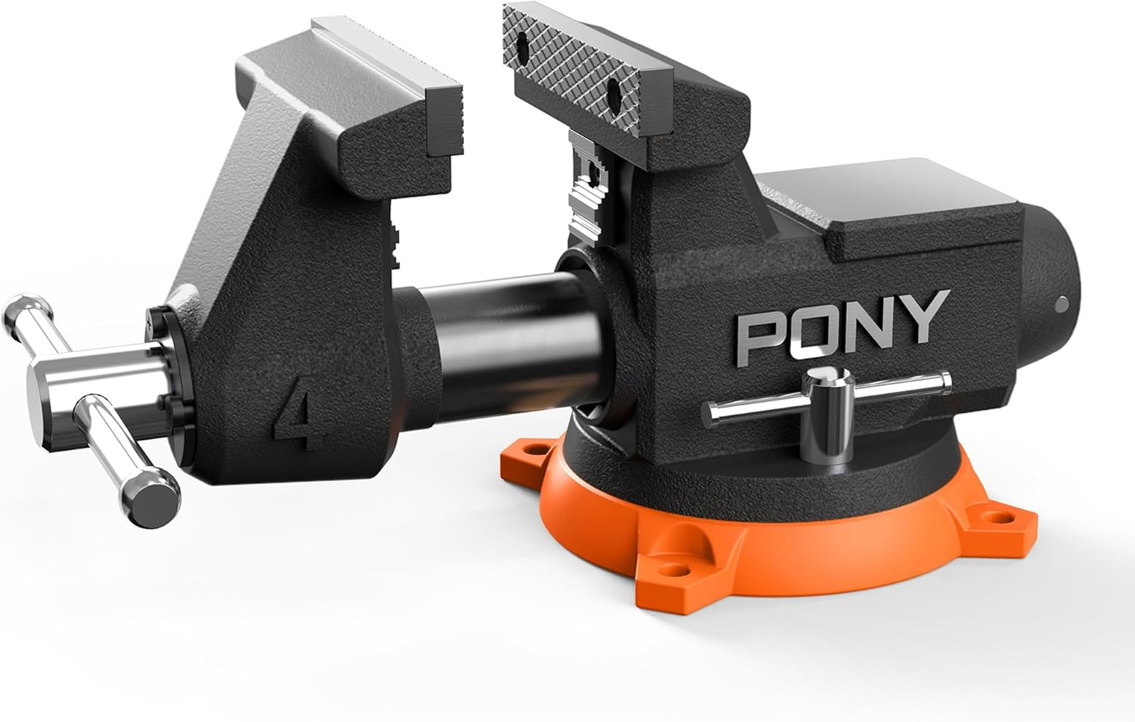 4 Inch Heavy Duty Bench Vise, 4400LBS Clamping Force Pro Workshop Vise