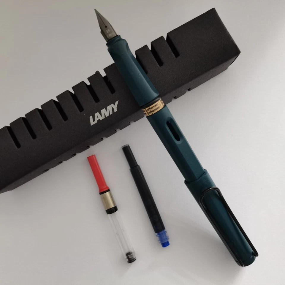 New Lamy Fountain Limited Safari Dark Green EF Nib Pen atrovirens NO Ink