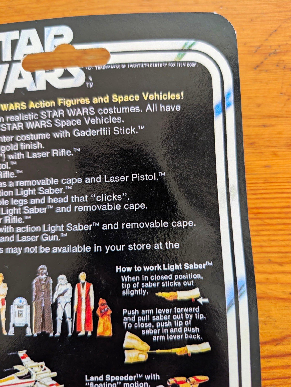Kenner Star Wars Luke Skywalker Action Figure 1977 Vintage on Cardback
