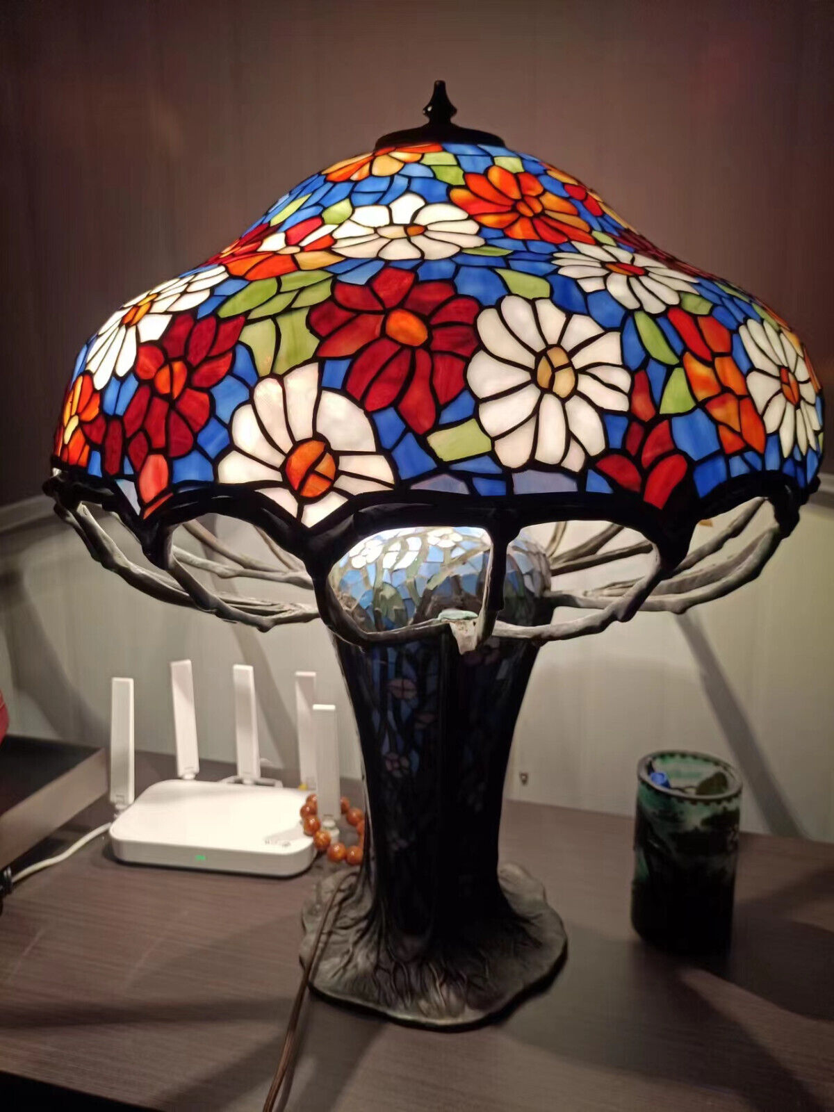 Antique Tiffany style table lamp replica
